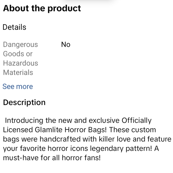 Glamlite Horror Makeup Bag - Picture 2 of 8